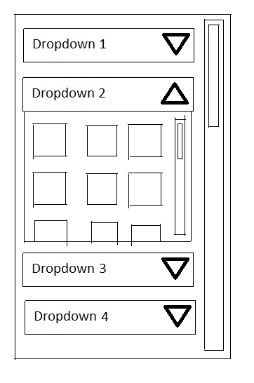 A simeple UI using Layout Groups.